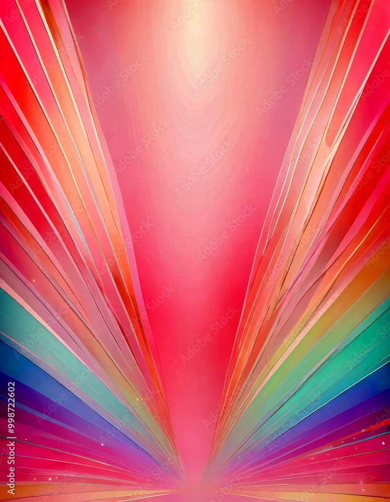 Aufkleber a vibrant abstract background with a gradient of pink, orange, and yellow colors, creating a sense o