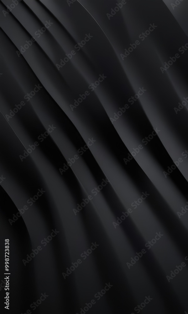 Poster a dark, abstract background with a repeating pattern of curved lines, creating a sense of movement and depth.