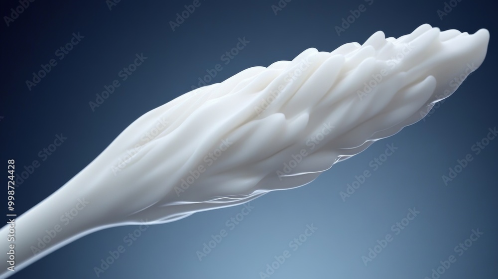 Poster a beautifully textured white object with intricate patterns, showcasing elegance and understated bea