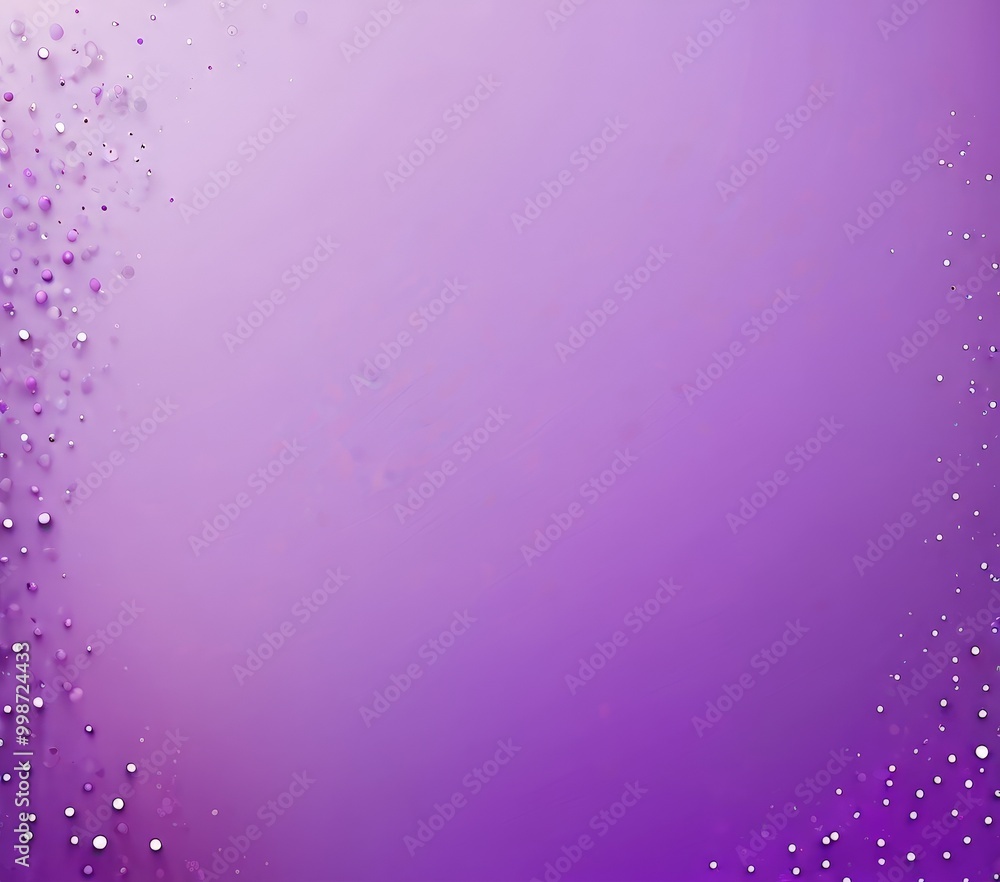 Poster a purple background with a gradient effect, transitioning from a lighter shade at the top to a darker one at the bottom The right side of adorned with small