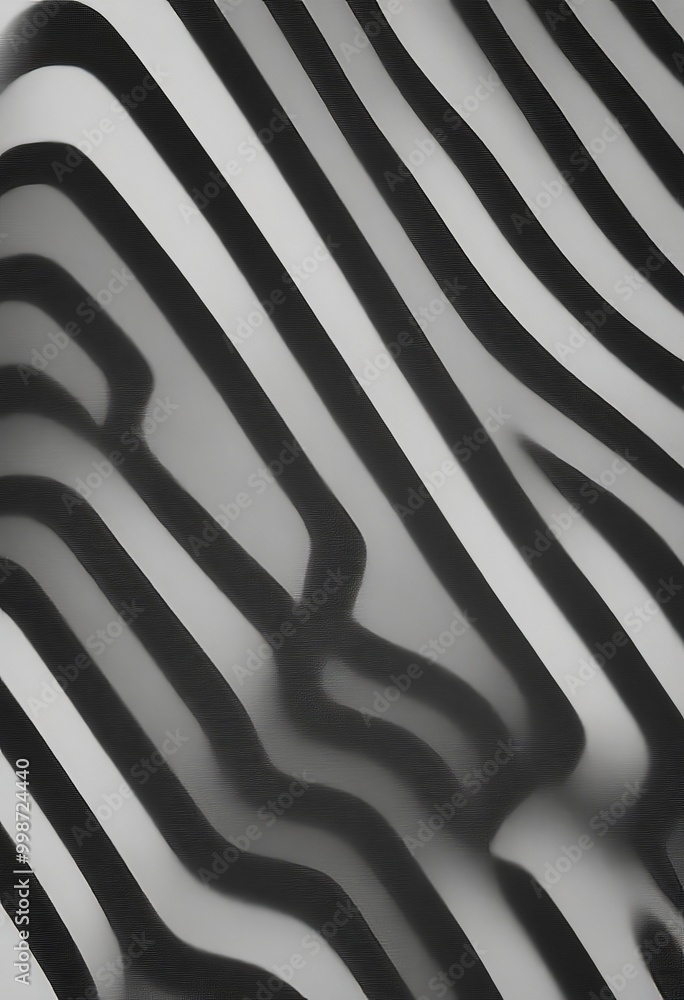 Aufkleber a black and white abstract composition featuring diagonal lines that create a sense of movement and rhythm.