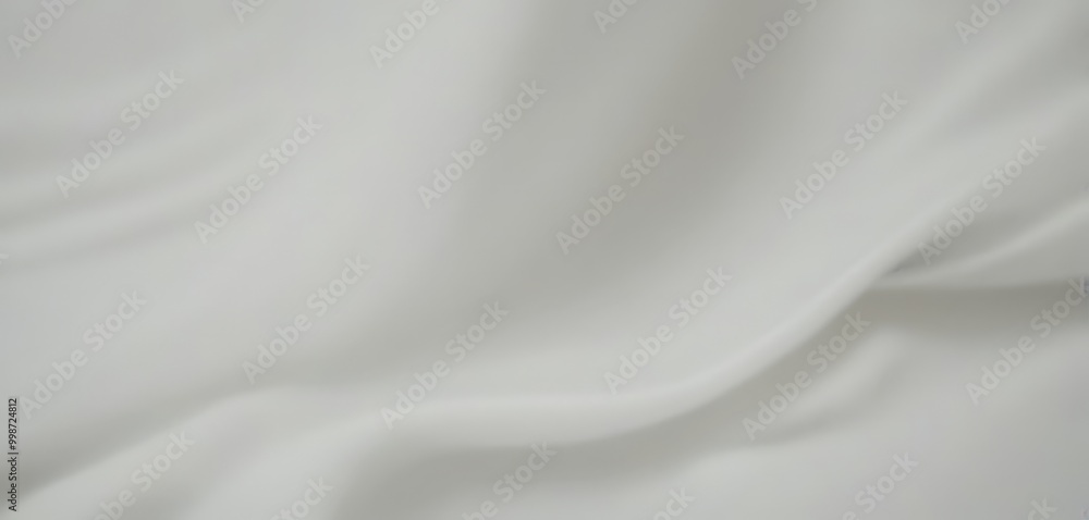 Aufkleber A close-up view white fabric surface, with a subtle texture and a soft, flowing appearance