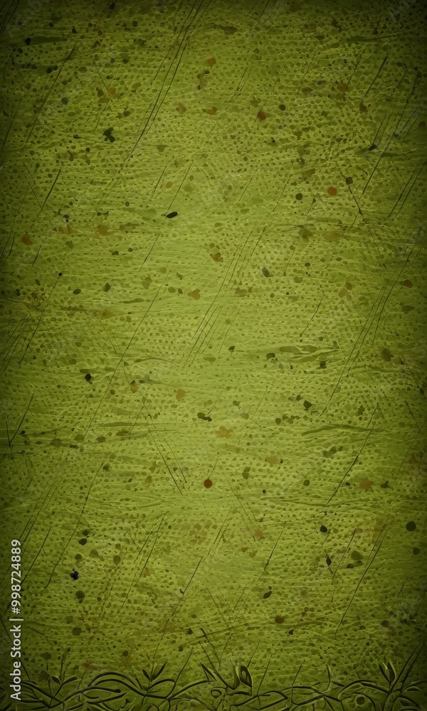 Aufkleber a textured green background with a diagonal pattern of small, irregularly shaped dots or specks, creating a sense of depth and movement