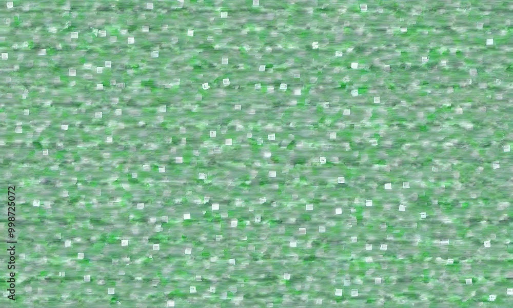 Poster a textured pattern of small white squares on a green background
