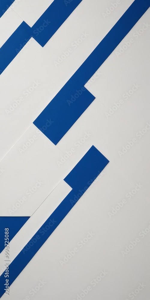 Fototapete a white background with blue diagonal lines intersecting at various angles, creating a dynamic and abstract visual effect