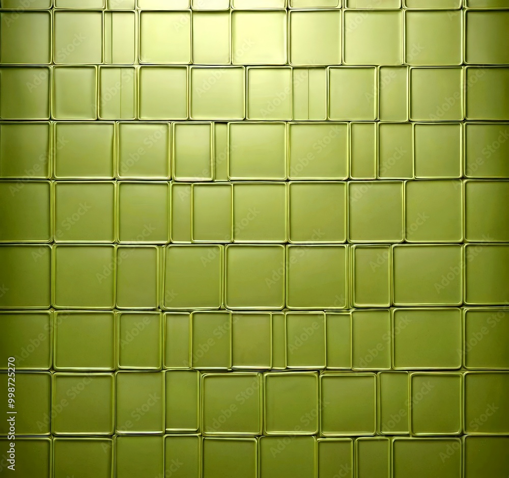 Poster a grid of square tiles in a dark green color, arranged in a uniform pattern