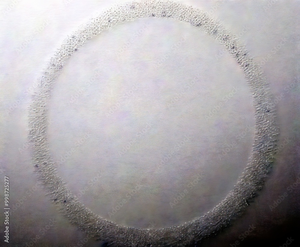 Leinwandbilder a white circular background with a subtle pattern of small dots or lines around the edge, creating a sense of depth and texture