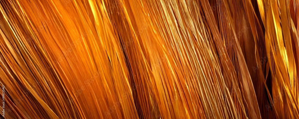 Aufkleber a close-up view of a textured surface with a pattern of overlapping orange and brown lines, creating a sense of movement and depth.