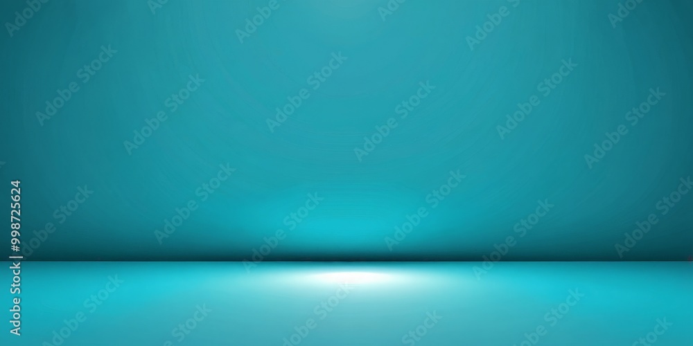 Aufkleber A gradient background transitioning from a deep blue at the top to a lighter shade at the bottom, with a single spotlight shining on the floor