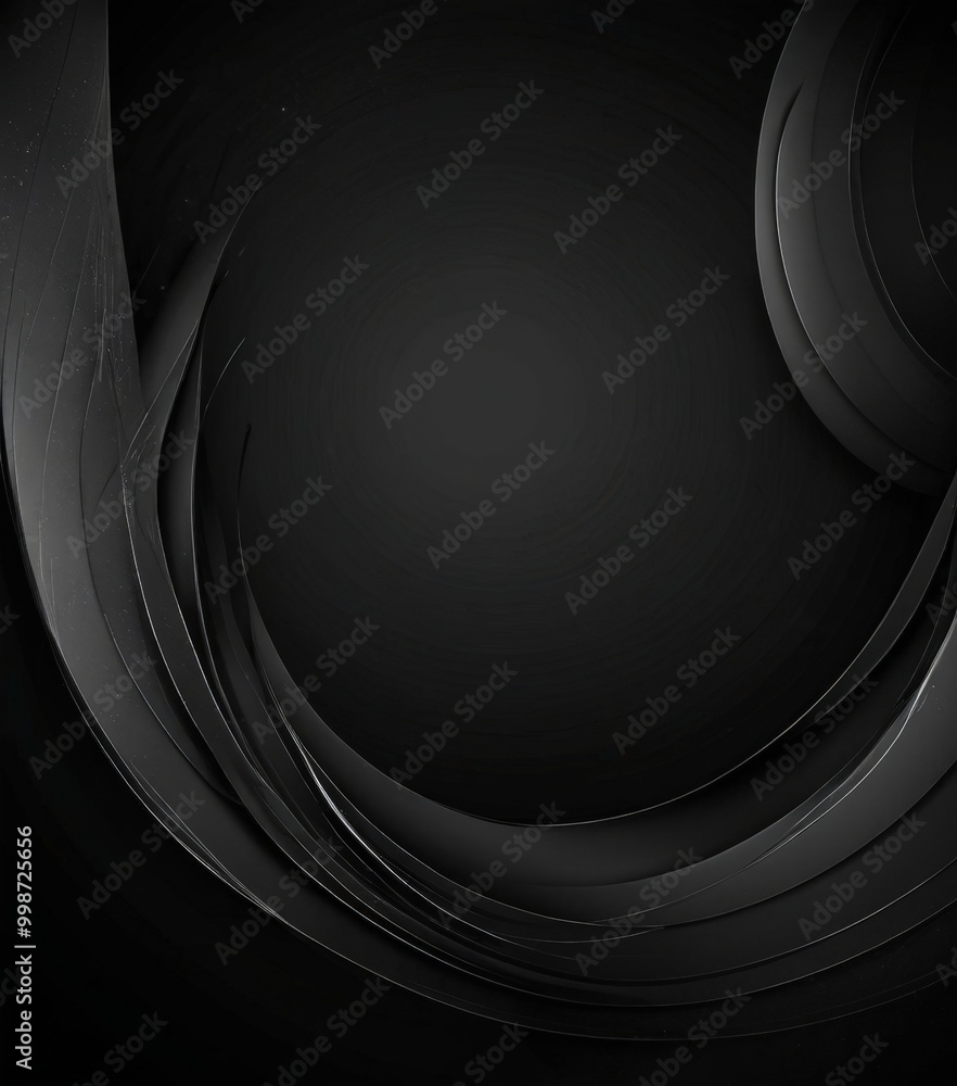 Aufkleber a dark, abstract background with curved lines and a gradient effect, creating a sense of movement and depth