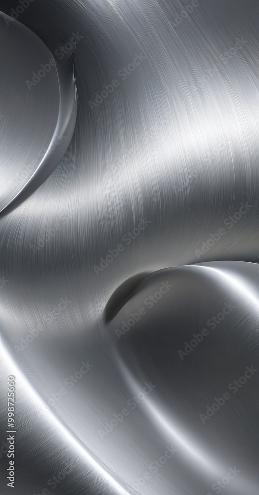 Poster a close-up view metallic surface with a shiny, reflective texture The metallic surface exhibits a metallic sheen, with a subtle metallic sheen that adds depth and