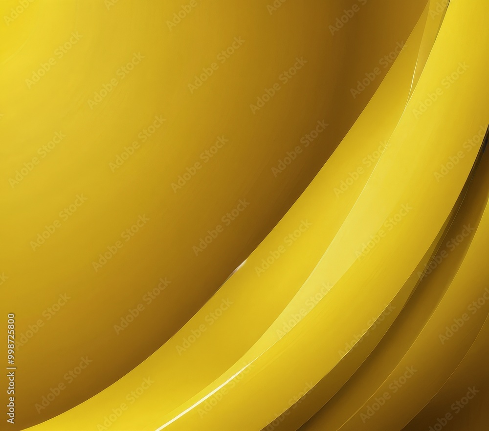 Poster a vibrant yellow abstract background with curved lines and a gradient effect, creating a dynamic and visually striking composition
