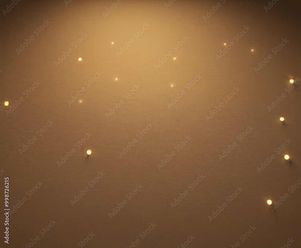 Aufkleber a wall with a warm, golden glow from small, round lights embedded in it, creating a cozy and invitin