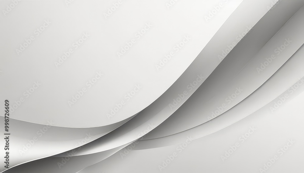 Aufkleber a minimalist design with a white background and a repeating pattern of curved lines, creating a sense of movement and fluidity