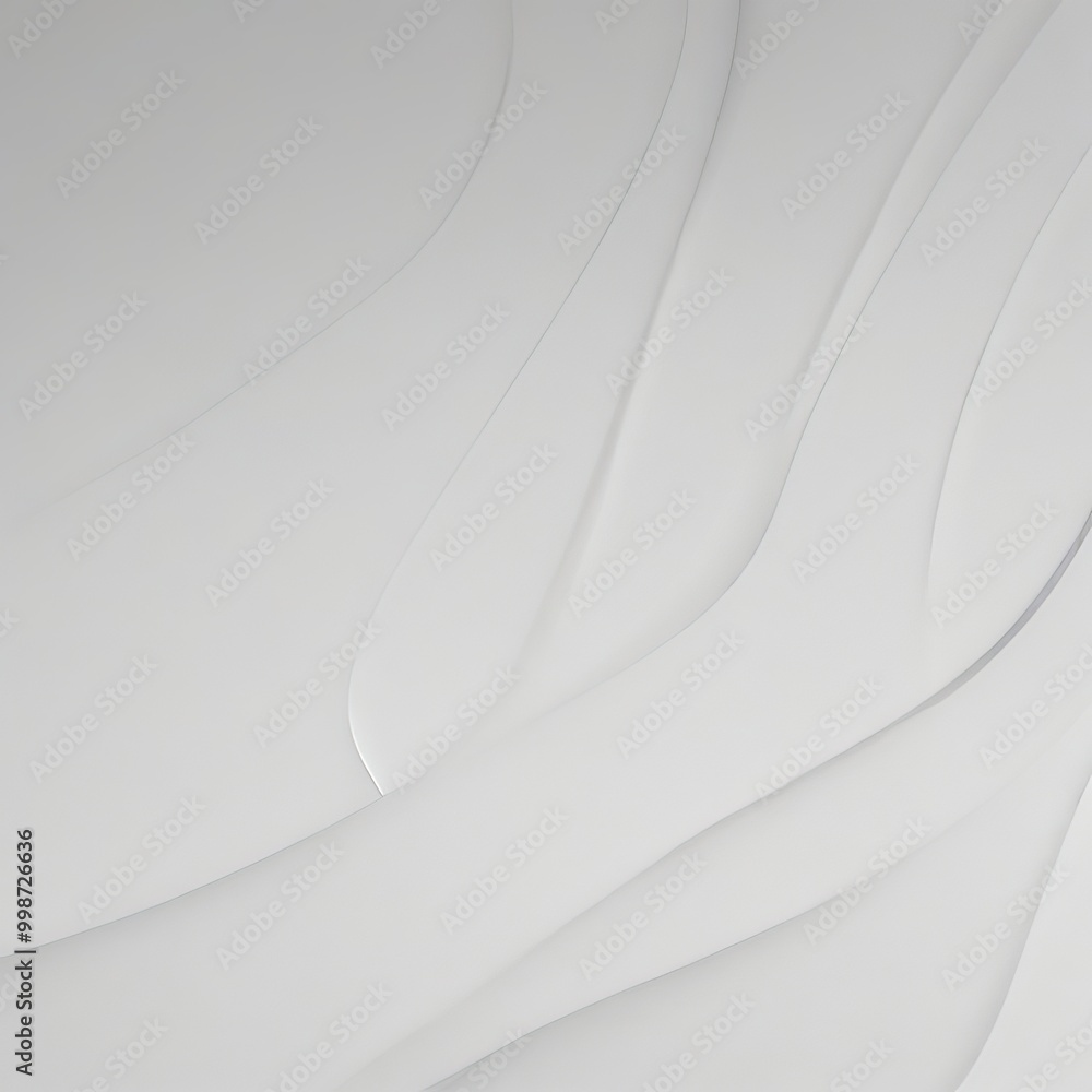 Poster a white, abstract background with curved lines and a gradient effect, creating a sense of movement and fluidity