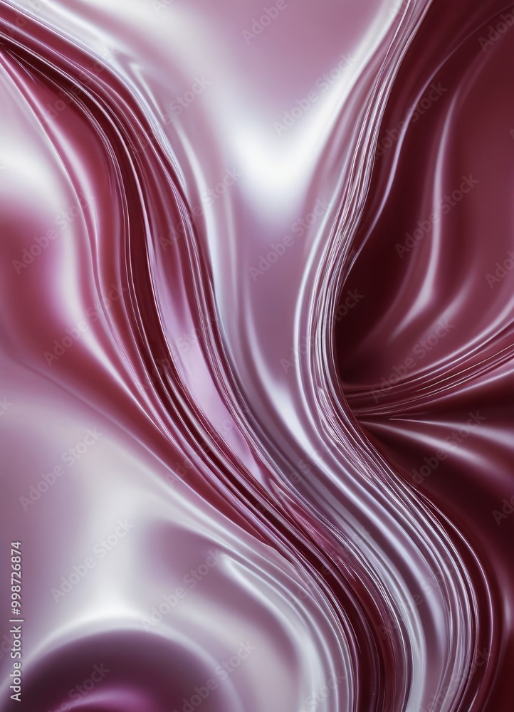 Aufkleber a vibrant abstract pattern with a gradient of pink and purple hues, creating a sense of movement and fluidity The pattern is composed of curved lines and swirls, adding a