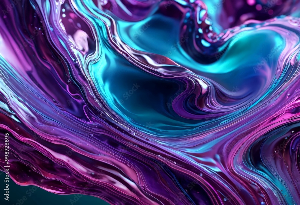 Poster a swirling, abstract pattern of purple and blue hues, with a gradient effect transitioning from deep purple to lighter blue towards the center The pattern is dynamic and