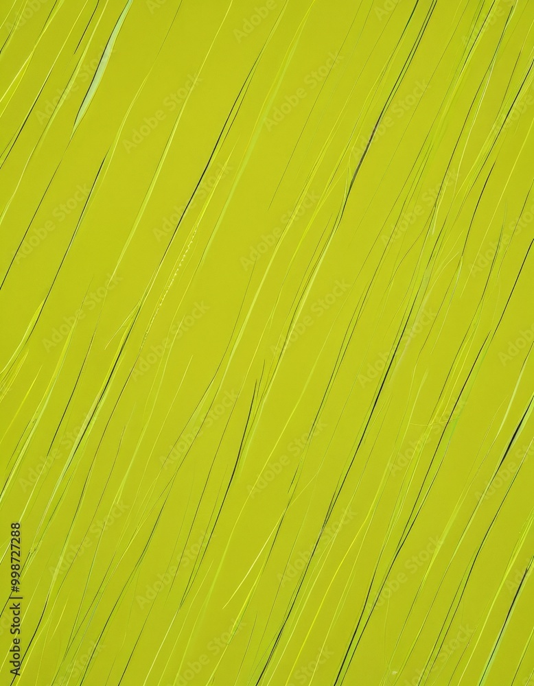 Poster a diagonal pattern of thin, vertical lines of varying shades of green, creating a textured and abstract visual effect