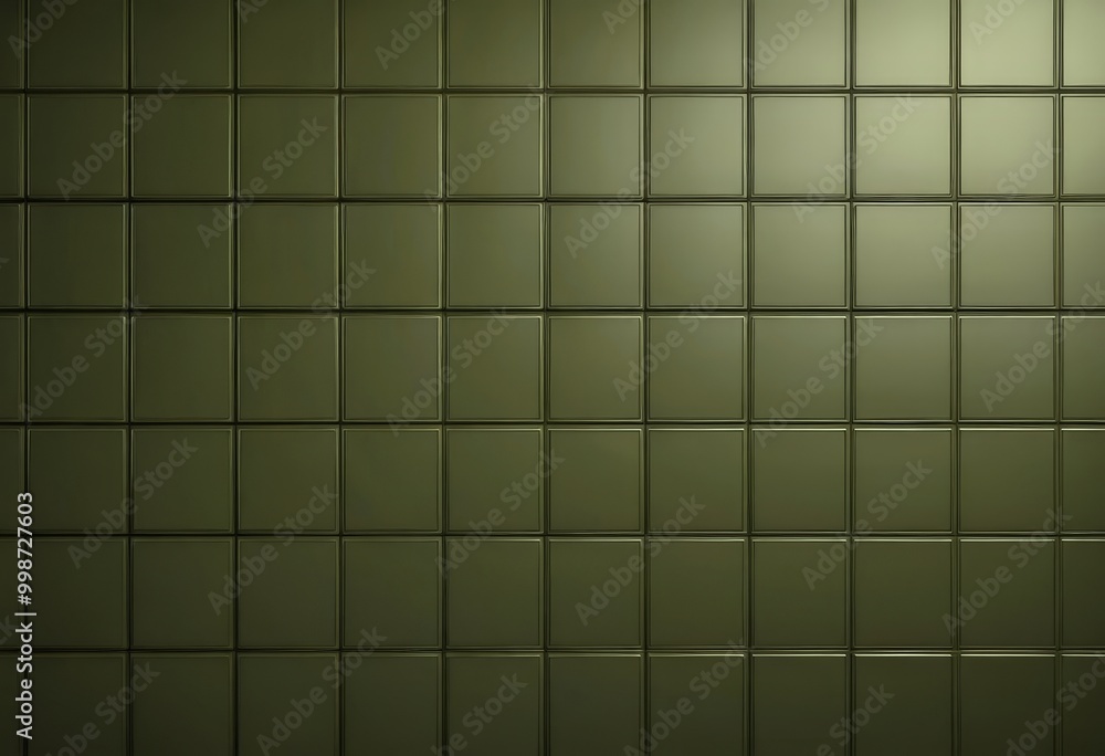 Poster a grid of square tiles in a dark green color, arranged in a uniform pattern