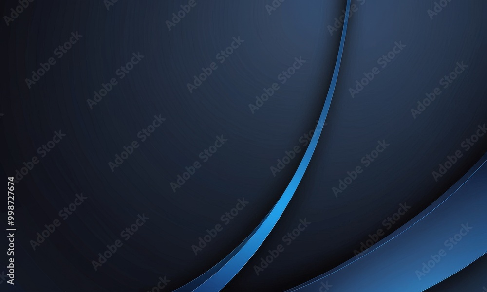 Aufkleber a dark blue gradient background with a curved blue line running diagonally across the center, creating a sense of movement and dynamism