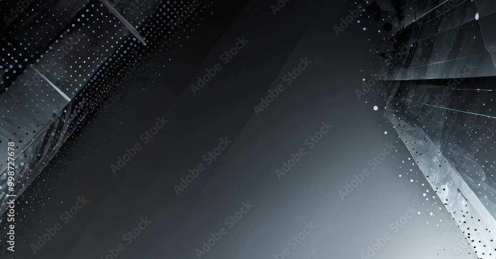 Fototapete abstract background with a dark gradient, dotted lines, and a gradient of light and dark colors