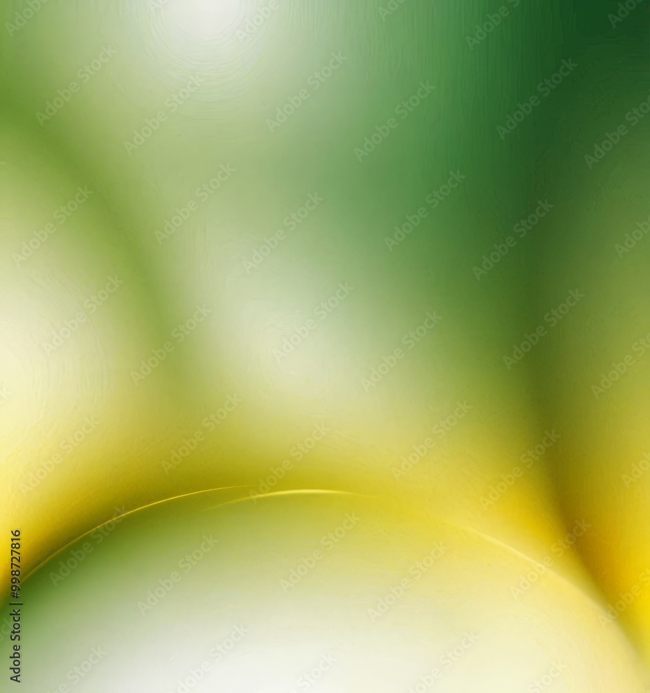 Aufkleber a blurred, abstract background with a gradient of green and yellow colors, creating a sense of movement and depth.