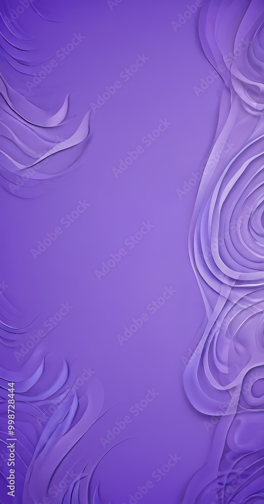 Poster a purple background with a repeating pattern of curved lines and swirls, creating a sense of movemen