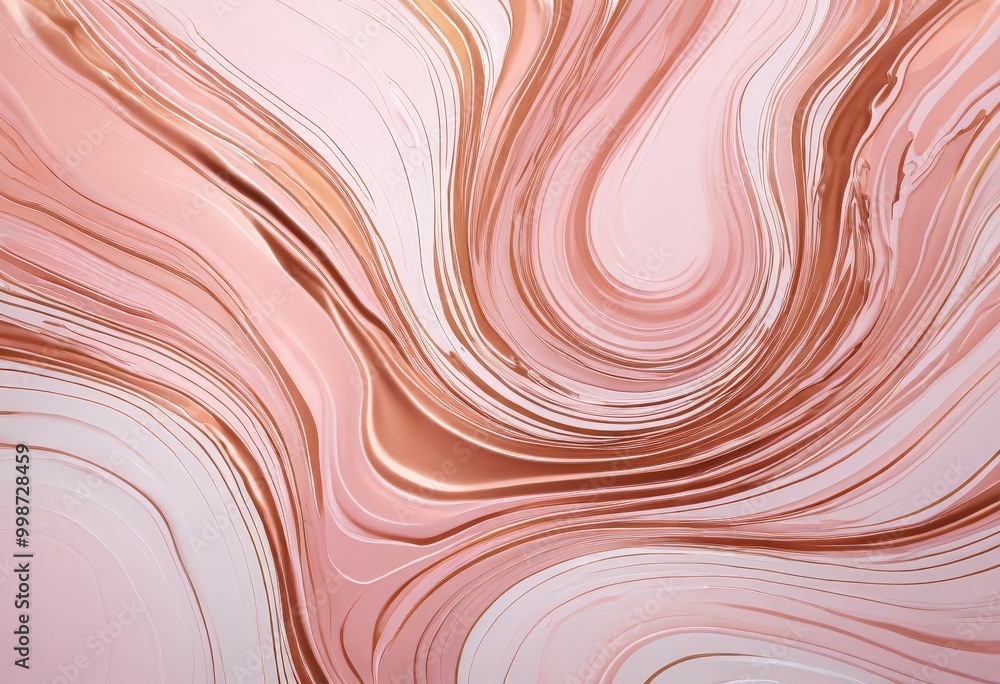 Poster a swirling pattern of pink and white lines, creating a dynamic and abstract visual effect
