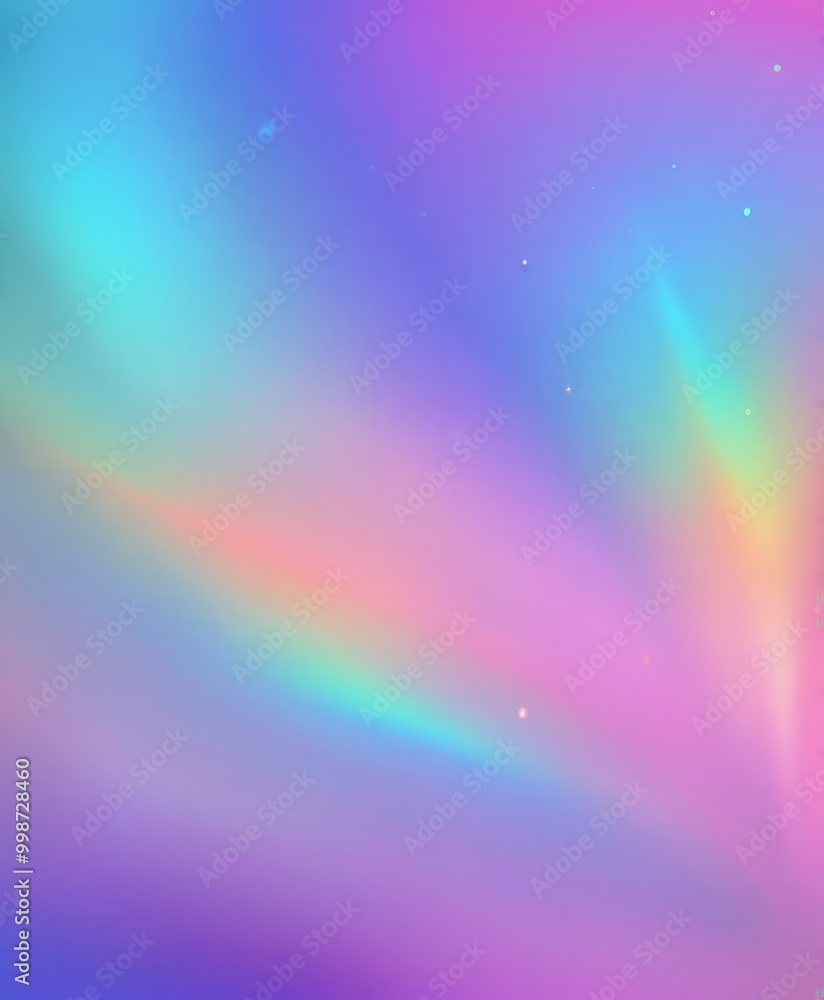 Poster a vibrant gradient background with a rainbow-like effect, transitioning from blue to purple and pink