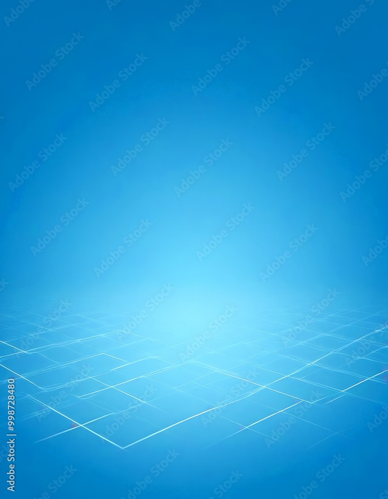 Aufkleber a gradient background transitioning from a deep blue at the top to a lighter shade at the bottom, with a subtle pattern of white lines running across the bottom
