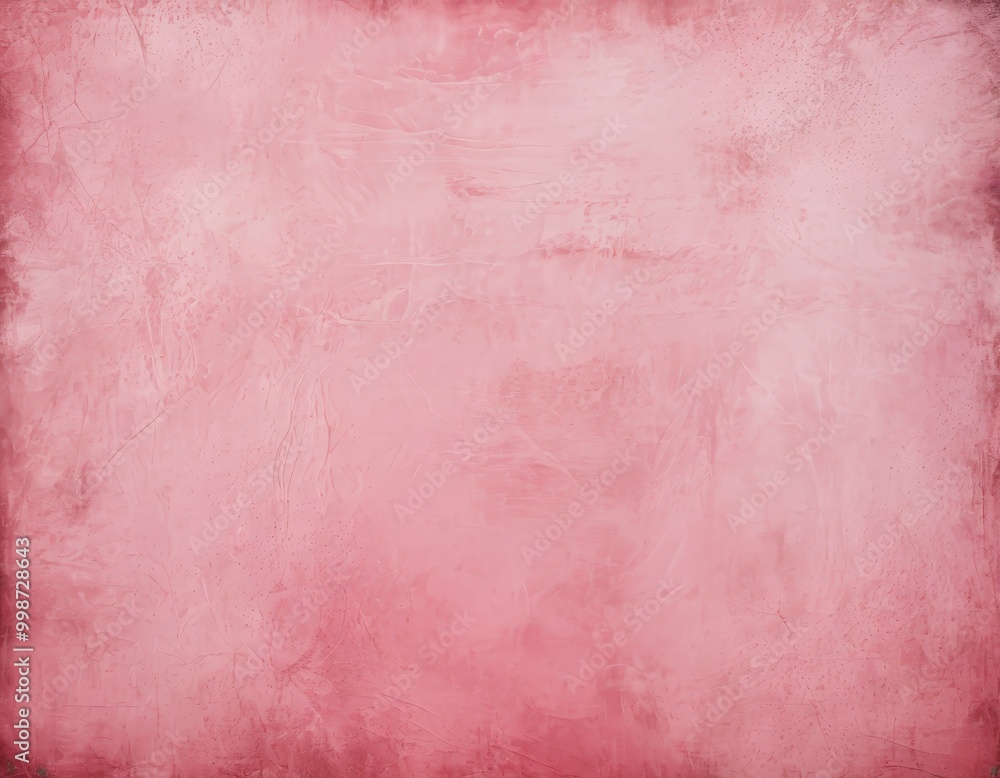 Poster a pinkish-red textured background with a slightly crumpled appearance, resembling a crumpled piece o