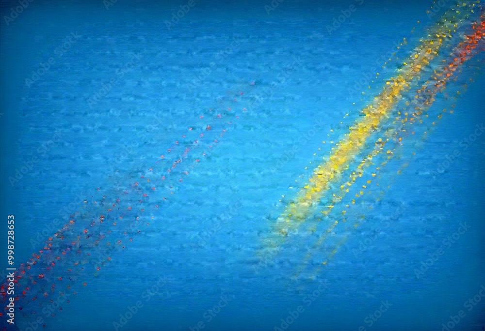 Leinwandbilder two diagonal lines of varying colors, with a pattern of small red dots or specks on the right side, creating a sense of movement and energy