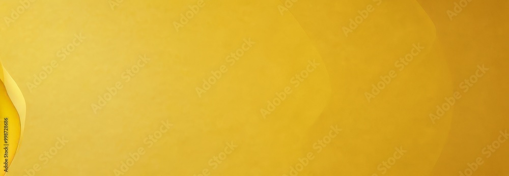Poster a gradient of yellow and orange colors, with a subtle texture and a curved edge on the left side