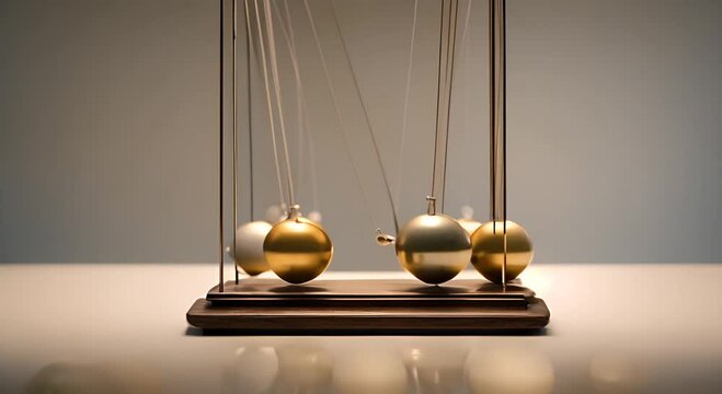 balancing balls in the cradle