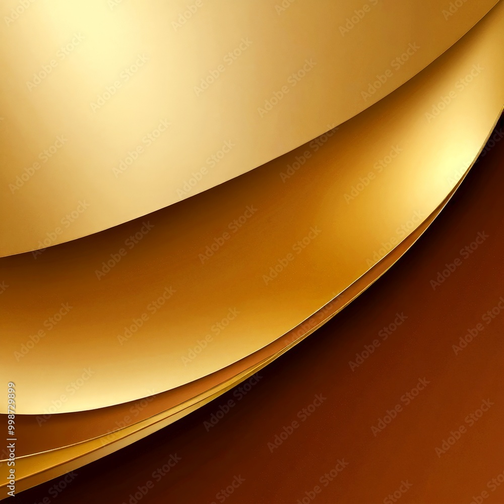 Fototapete a gradient of gold and brown colors, with the gold color appearing more prominent in the top half of