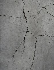 Obraz premium a close-up view concrete surface with visible cracks and crevices, conveying a sense of wear and tear