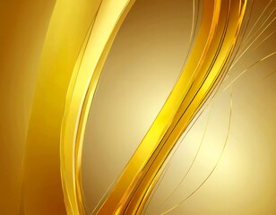 a golden abstract background with curved lines and a gradient of golden hues, creating a sense of movement and depth