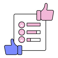 Response Validation Icon. Representing AI Response Testing. System Validation. Input Response Analysis. Feedback Verification. Vector Editable icon.