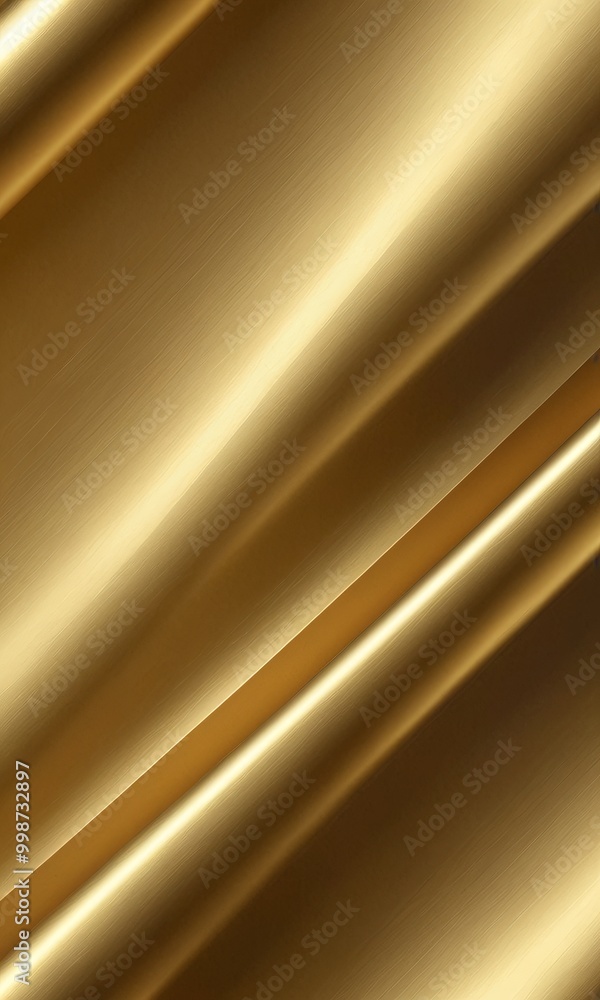 Aufkleber a diagonal line of gold color, creating a sense of movement and depth The line is slightly curved, adding a dynamic element to the composition The background is a gradient