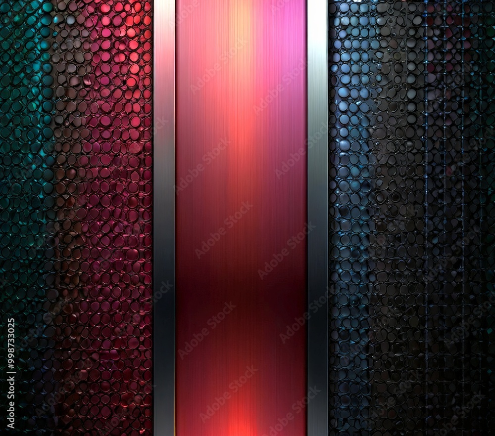 Aufkleber a vibrant abstract background with a gradient of colors, including red, blue, and black, arranged in