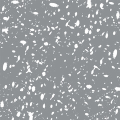 Winter texture with snowflakes on gray background.