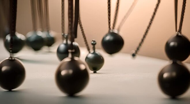 balancing balls in the cradle