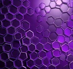 a repeating pattern of hexagonal shapes in various shades of purple, creating a visually striking and abstract design