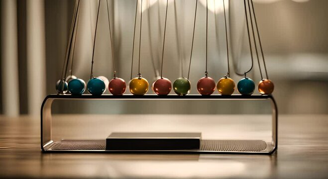 balancing balls in the cradle