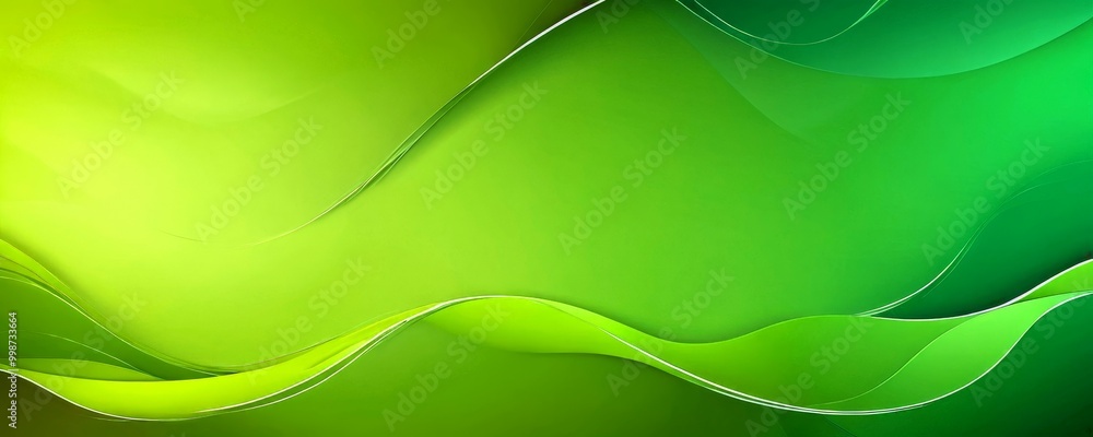 Poster a vibrant abstract background with a gradient of green and yellow hues, creating a dynamic and visually striking composition.