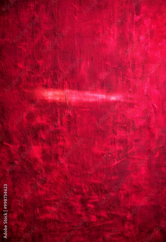 Poster a textured red background with a single white line running horizontally across it