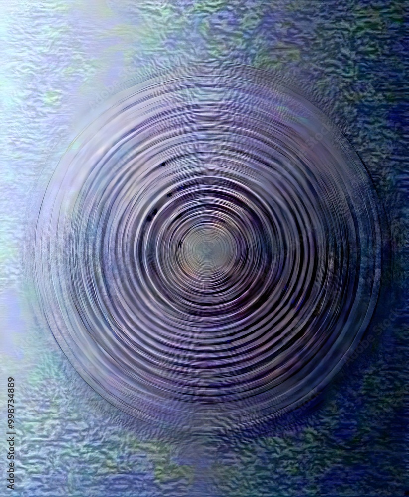 Leinwandbilder a white background with a circular pattern of concentric circles, creating a sense of depth and movement