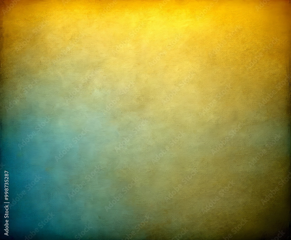 Leinwandbilder a gradient background transitioning from a light blue at the top to a warm yellow at the bottom