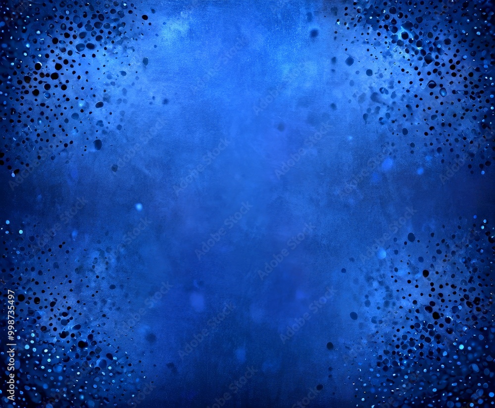 Aufkleber a dark blue background with a pattern of small black dots or specks scattered across it, creating a sense of depth and texture The does not contain any discernible text