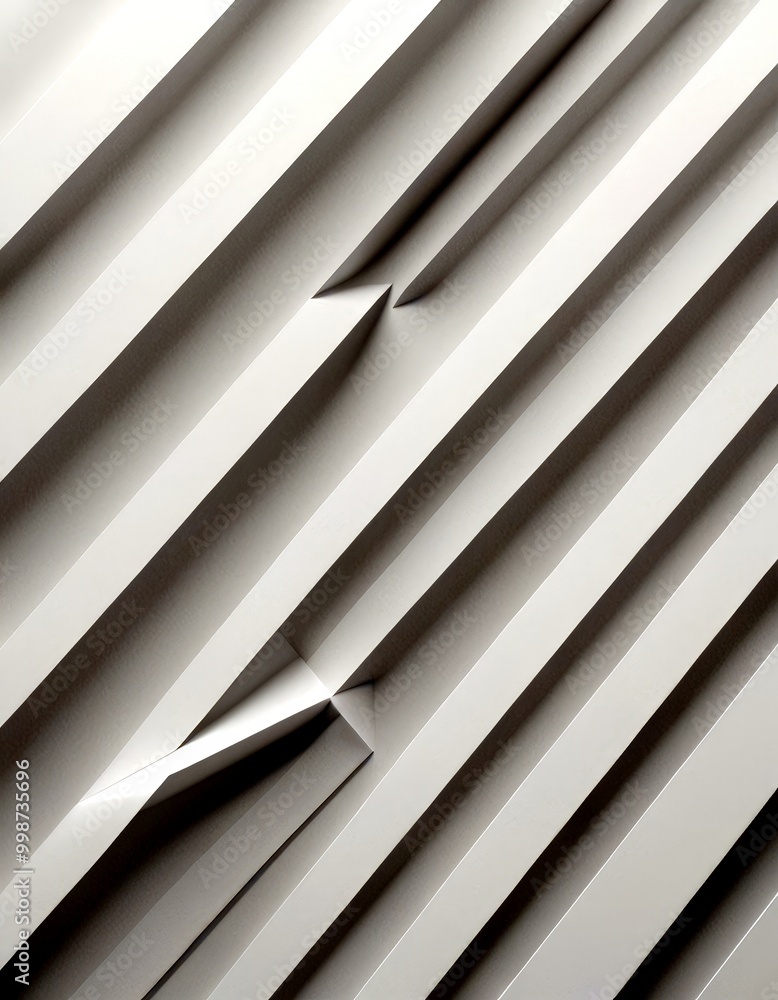 Fototapete a geometric pattern of intersecting diagonal lines, creating a sense of depth and movement